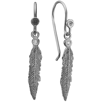 Christina Collect 925 sterling silver Feather Symphony Beautiful earrings, also available in gold plated silver, model 670-S36